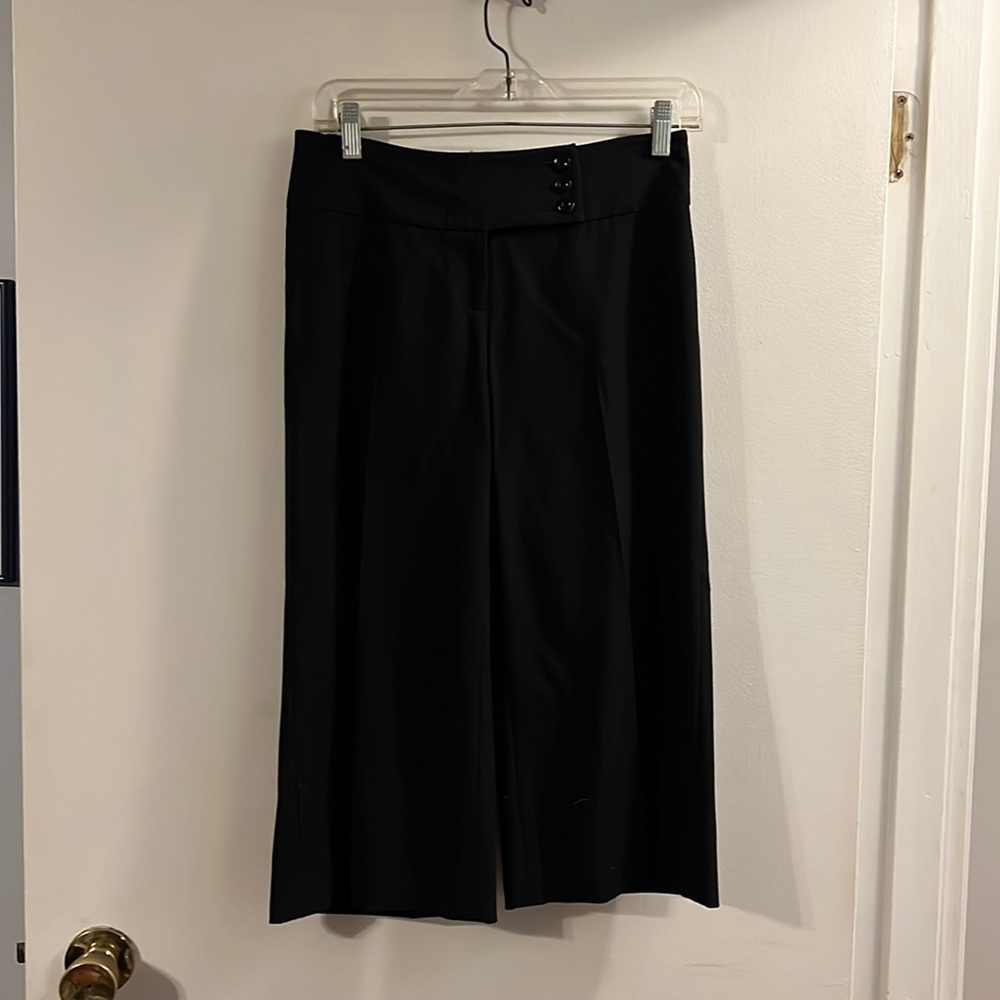 Classiques Entier petites black wide leg cropped pants